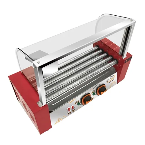 Commerciële hotdogmachine met deksel