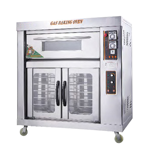 Gasconvectieoven op het dek